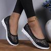 Women's Shoes Summer Lace Breathable Casual Flat Bottom One Foot Stirrups Middle-aged and Elderly Mom Shoes