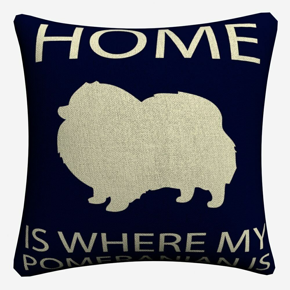 Pomeranian Puppy Dog Simple Art Cushion Cover For Sofa Chair Home Decor Almofada