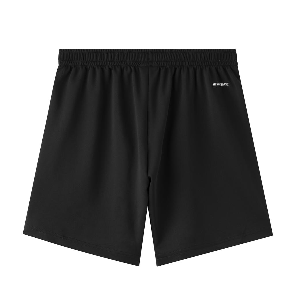 Li-Ning Pure Color Logo Casual Breathable Knit Sports Shorts Men Bottoms Black AKYT063-4