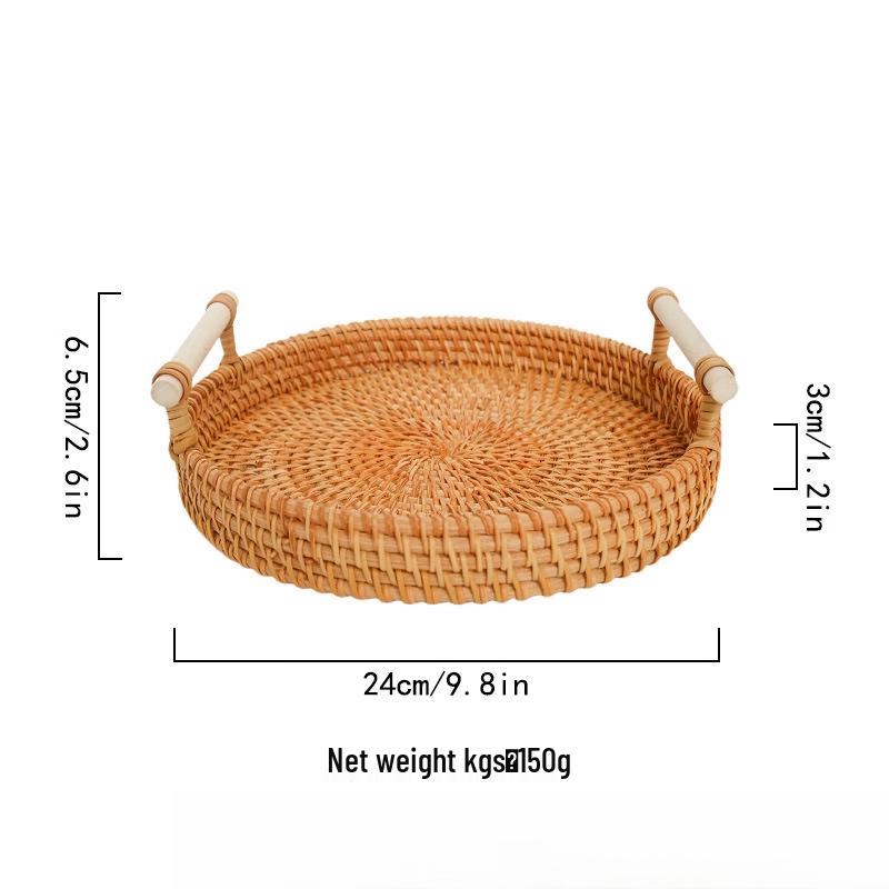 Handwoven Rattan Storage Basket