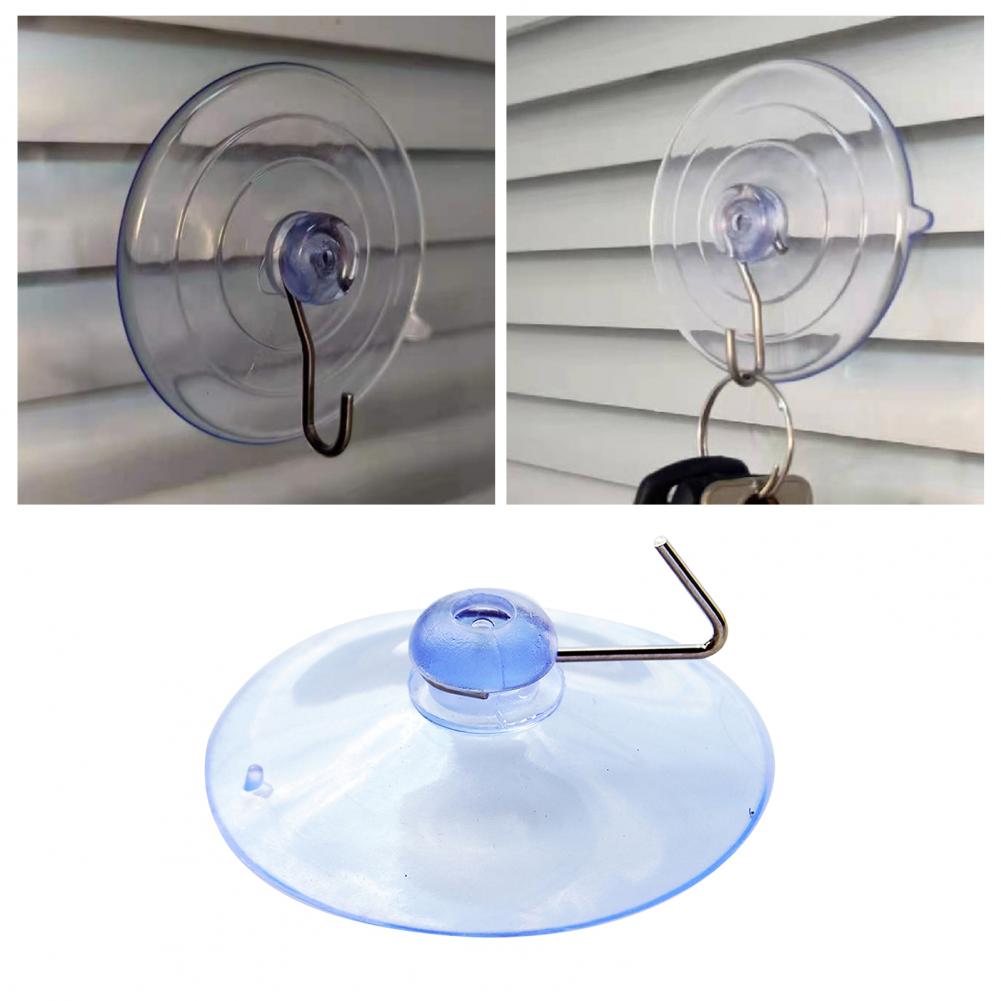 20PCS Casement Suction Cups With Metal Hooks Hanger Hanging Hook Sucker Cup Door Wall Hangers Hooks Suction Heavy Load