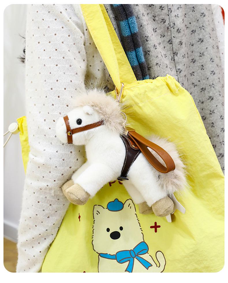 2026 Year of the Horse Plush Doll Bag Pendant - Zodiac Year Mascot New Year Gift