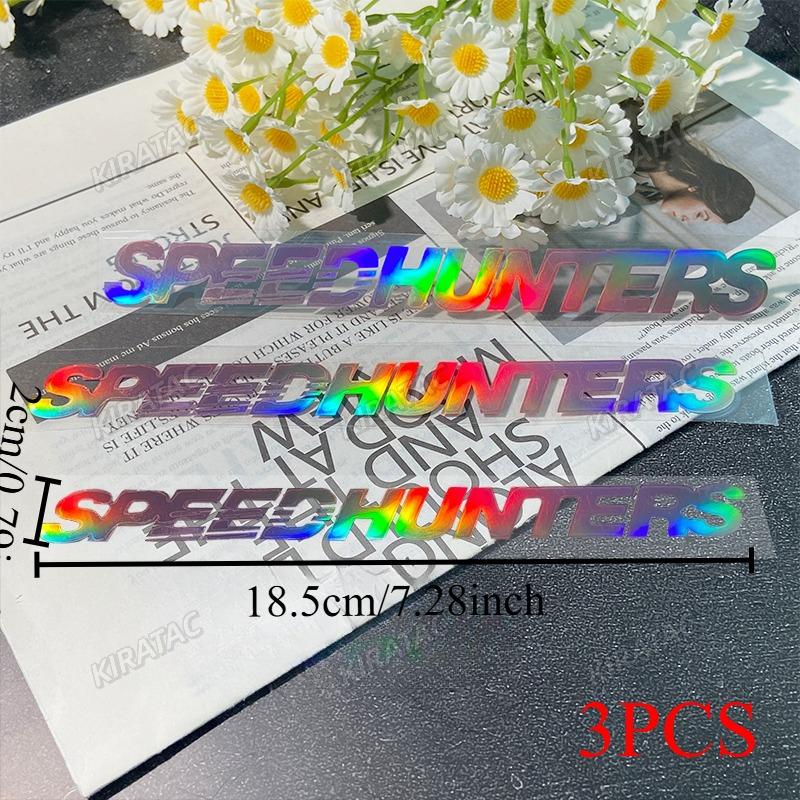 SPEEDHUNTERS Pink Laser Motorcycle StickersJDM Waterproof for Motorbike Helmet Lenses Scooter Front Fairing Tank Vinyl Decals