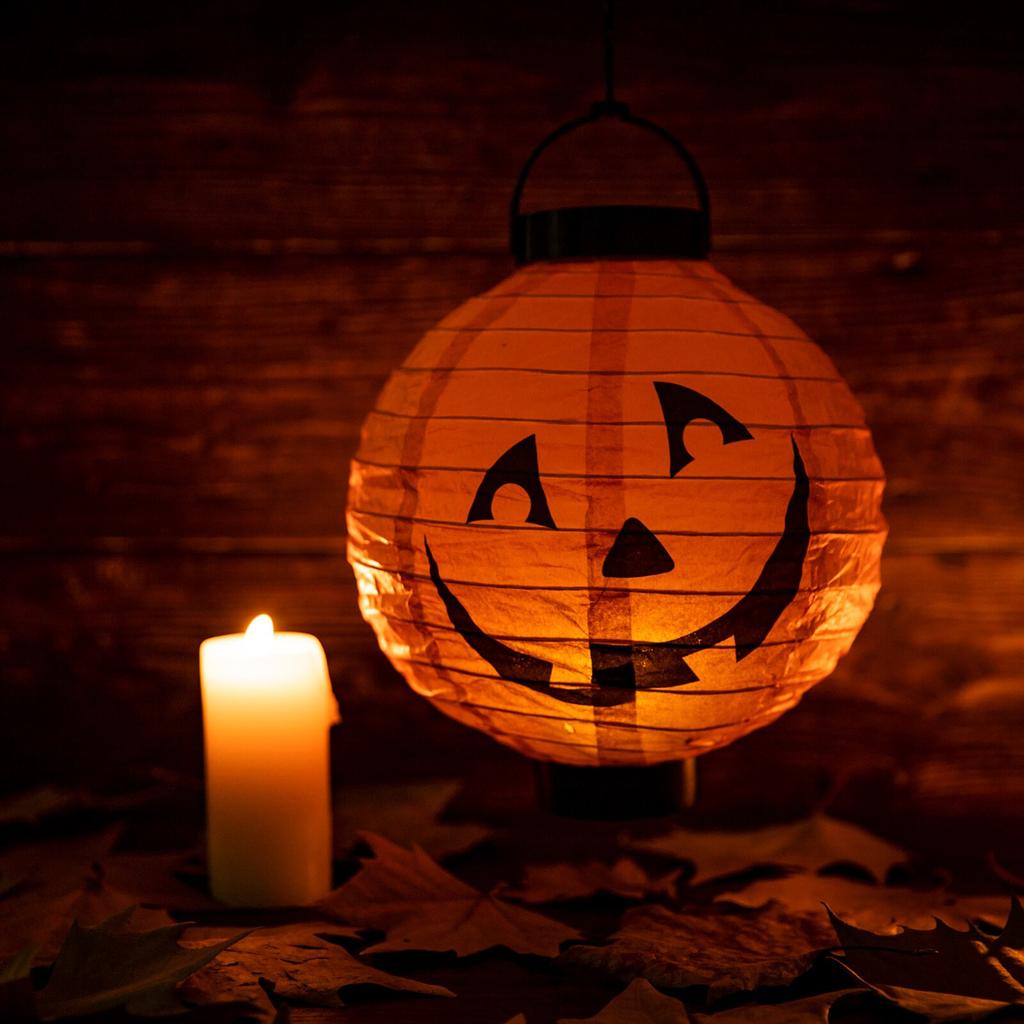 HL25 Pumpkin Lantern with LED Lights HALLOWEEN