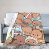 Super Soft Flannel Blanket for Girls and Boys Cute Bubu  Dudu Design Travel Throw for Sofa Couch Bed Cover