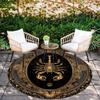 Spider & Scorpion pattern round rug,Carpet Rug for Living Room Bedroom Playroom ,Non-slip Floor Mat,Holiday Gifts and Birthday Gifts.