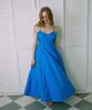 Green Butter Silky Cotton Sleeveless Dress (Sorbet Blue)