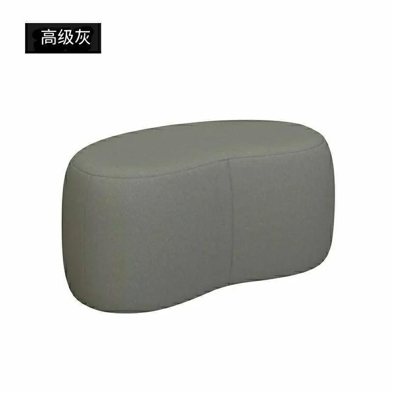 Ottoman Fashion Curved Seat Cushion Dressing Makeup Shoe Stool Pouf Soft Fleece Bench Adutls Baby Kids Gift Home Decor Furniture