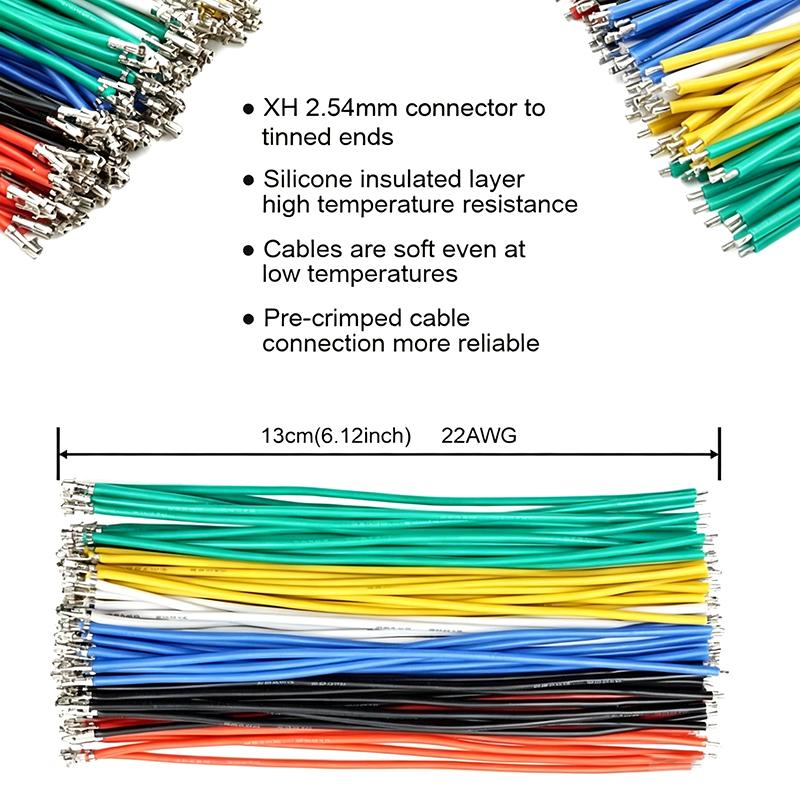 2.54mm Connector Socket Kit With Pre-Crimped 2.54mm Male And Female Cable Wire 2/3/4/5/6/7 Pin Housing JST Connector