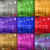 LED herzförmige hängende Vorhang Lichter String Net Weihnachten Home Party Home Decor