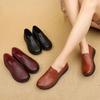Fashion Women Genuine Leather Shoes Spring Autumn Brown Female Casual Shoes Black Mom Ladies Cozy Classic Leisure Loafer Shoes2025