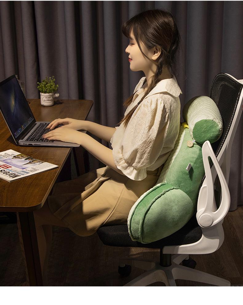 Ice Bean Hamster Figure Eight Backrest Cushion for Home & Office