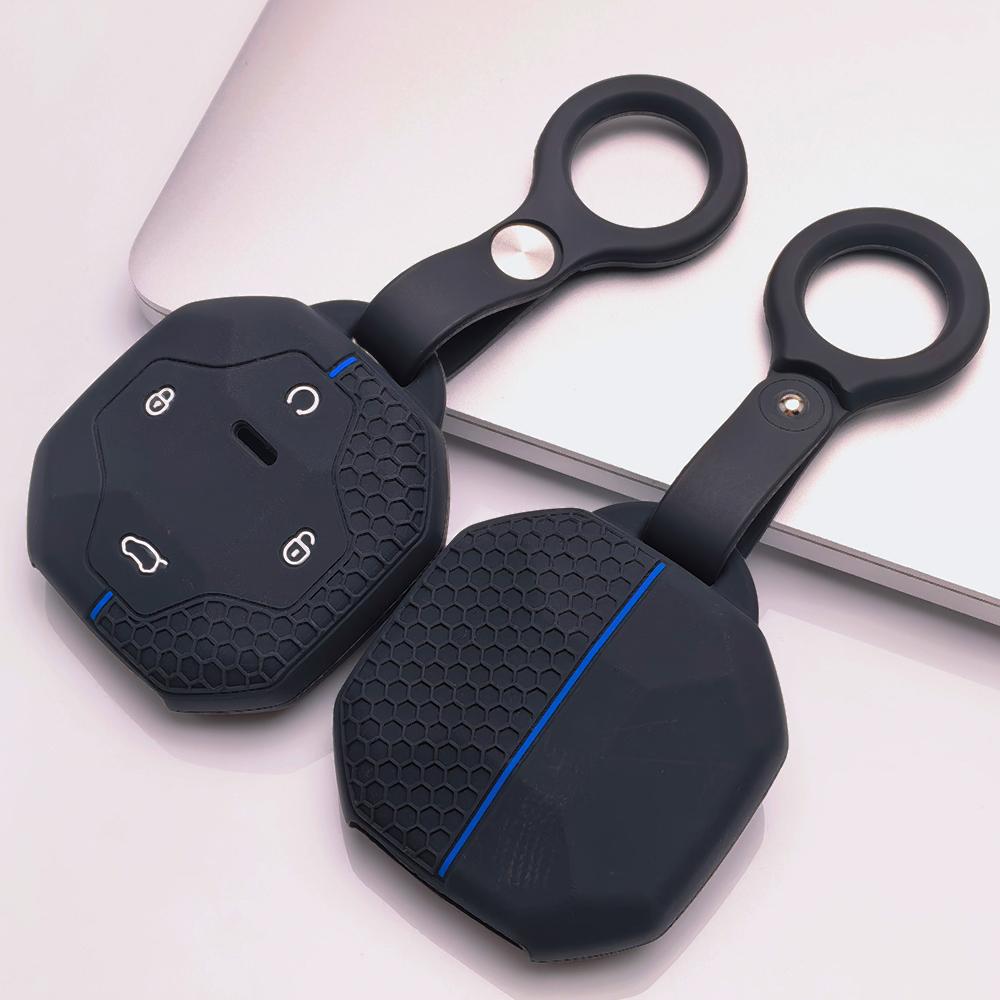 Portachiavi Copri Telecomando per Jetour Shanhai T2 L9 T3 Traveler Dashing Superficie Antigraffio Struttura Antiurto Texture Morbida al Tatto Design Facile da Installare