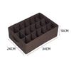 [Recommended] 18-Grid Waterproof Oxford Cloth Underwear Storage Box Drawer Divider