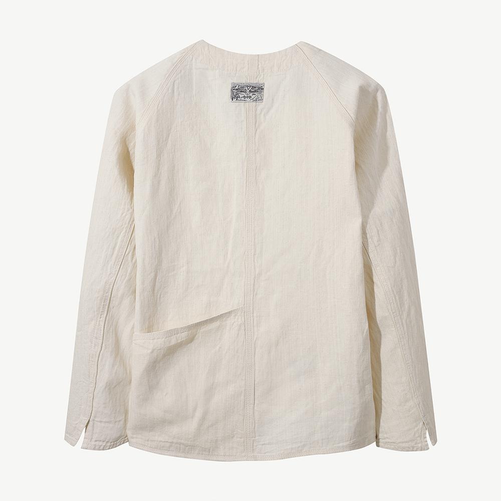 Dod Linen Denim Kantar Jacket (Ivory)