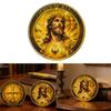Christliches Segensmünze Religiöses Geschenk Metall Christliche Herausforderungsmünze Zweiseitig Jesu Kreuze Gedenkmünze