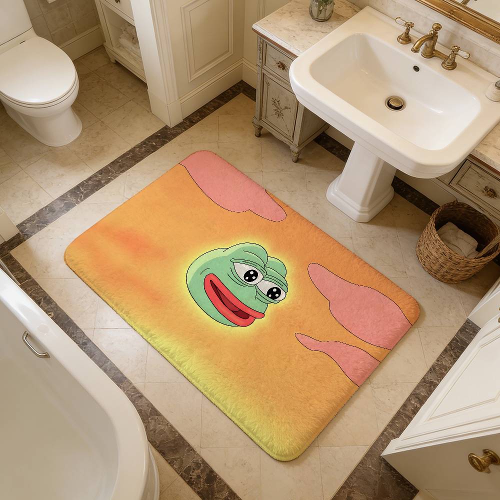 Popular Internet Meme Sad Frog Game Kitchen Mat Nordic Style Bedroom Living Room Doormat Home Balcony Anti-Slip Welcome Rug