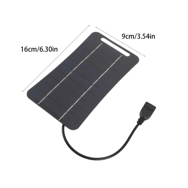 Sturdy Crystallines Silicon Materials 5W 5V Small Solars USB Charging for Sustainable Power Outdoor Excursions