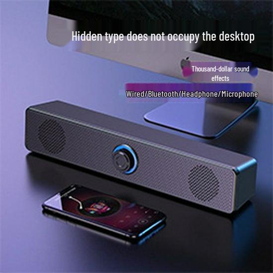 Bluetooth USB Wired Mini Desktop Speakers with Subwoofer