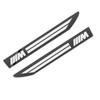 KSMH6 Car Sticker 2PCS Weatherproof Stainless Steel Side Wing Fender Badge Emblem UV-Proof Anti-Fade Anti-Rust Body Decal For BMW F34