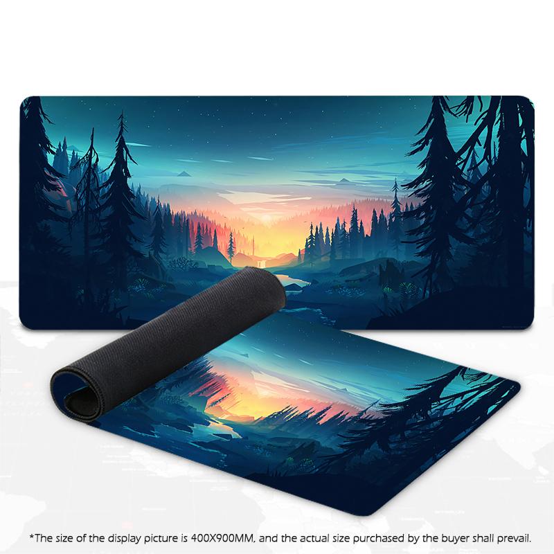 Green Forest Mouse Pad Gamer Mat Mousepad XXL Mouse Mat Large Keyboard Mat Desk Pad Mousepads For Computer Laptop Mouse Pads