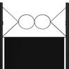 4 Piece Room Divider Black 160 X 180 Cm