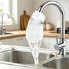 Wasserhahnfilter Baumwollsocken Feinfaser-Baumwollreiniger mit Sediment-Barriere-Schicht Wiederverwendbarer Wasserhahn-Wasserfilter gegen Kalk