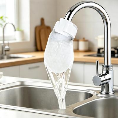 Wasserhahnfilter Baumwollsocken Feinfaser-Baumwollreiniger mit Sediment-Barriere-Schicht Wiederverwendbarer Wasserhahn-Wasserfilter gegen Kalk
