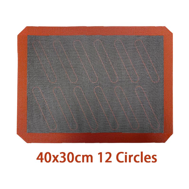 Silikon Macaron Bakeunderlag for Bakeformer Macaroon Bakverk Kakebaking Profesjonell Kvalitet Non-stick