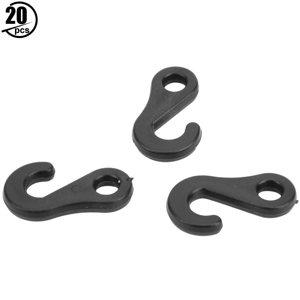 20Pcs Portable Quality PVC S Shape Hook Accessory for Tent Usage High Temperature Resistance