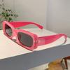 Retro Rectangle Pink Shades Fashion Brand Design Women Sunglasses Candy Color Beach Driving Sun Glasses for Ladies