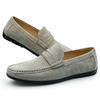 Sapatos Mocassins Clássicos de Camurça de Vaca para a Primavera, Lazer, Caminhada, Verão Masculino, Casuais de Couro, Masculinos, Respiráveis, para Dirigir, Mocassins Outdoor