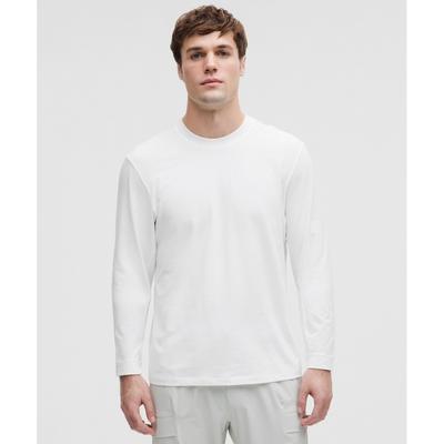Lullulemon Jerrod In Long Sleeve Shirt Wht