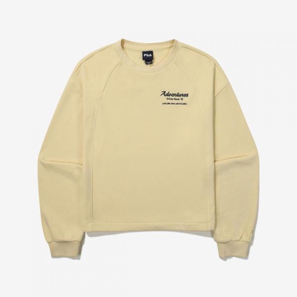 

Fila Small Graphic Sweatshirt Semi Crop BUTTERYELLOW/W85