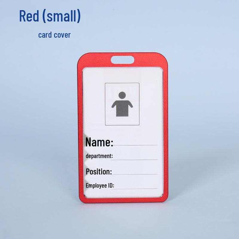 Aluminum Alloy ID Badge Holder with Lanyard for Employees