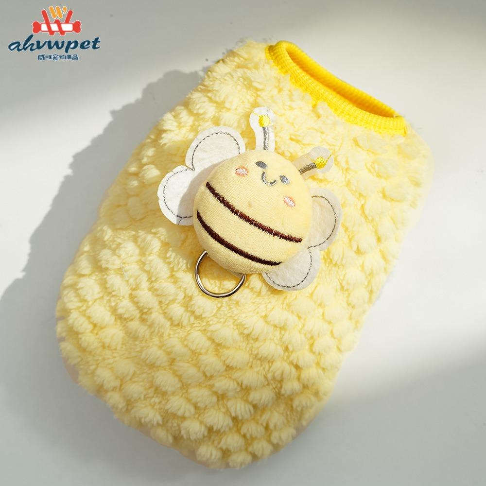 Puppy Flannel Warm Cat Teacup Dog Small Milk Dog Dog Cat Teddy Clothes Dog Vest Pet Supplies
