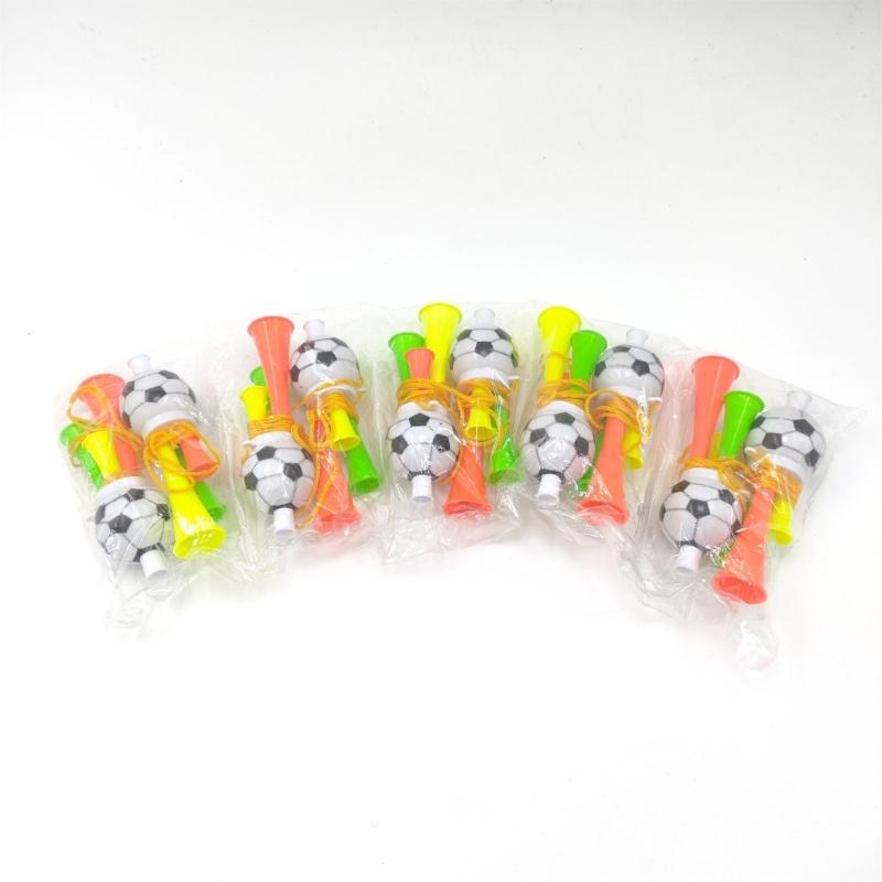 Set Of 10 Colorful Stadium Horns Random Color Soccer Fan Trumpet For Football Game And Group Gatherings