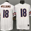 Chicago Bears 18 Williams Trikot Herren Football Fan Spiel Gestickt Atmungsaktiv Schnelltrocknend
