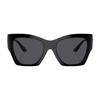 Versace Gold Logo Sign Acetate Irregular Sunglasses Men's Black 6834215 VE4452GB187-Black 55