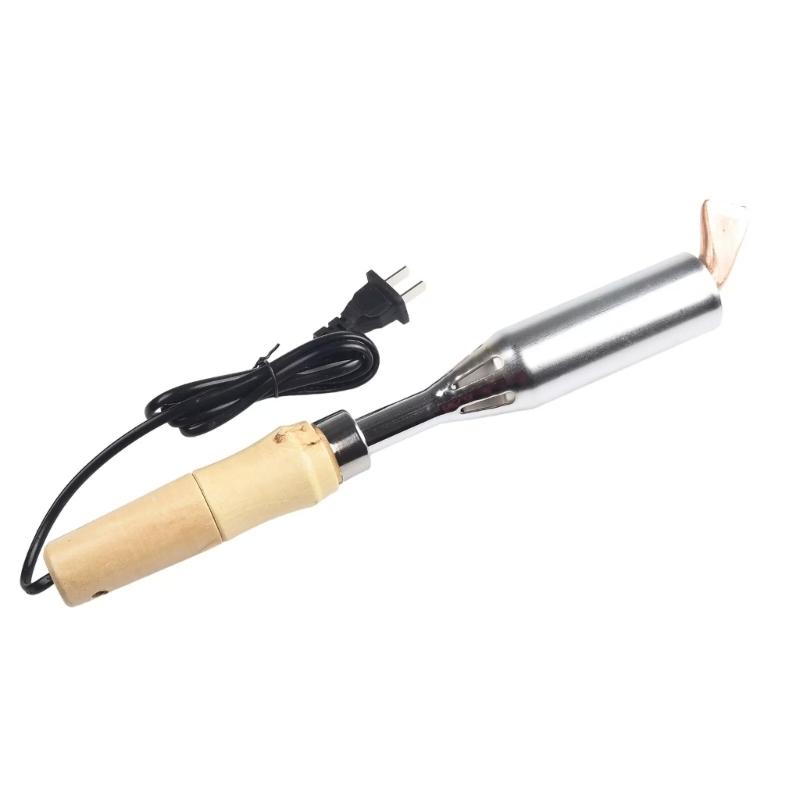 Welding Repair Tool 300W Electric Soldering Iron Solder Welding Chisel Tip With Wood Handle Wooden Handle Soldering Iron