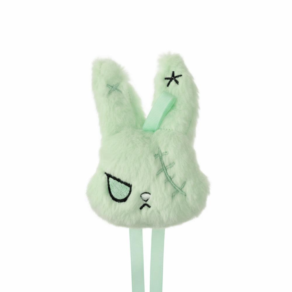 Plush Bunny Plush Keychain Gothic Style Rabbit Bag Charm Dark Bunny Plush Doll Backpack Pendant