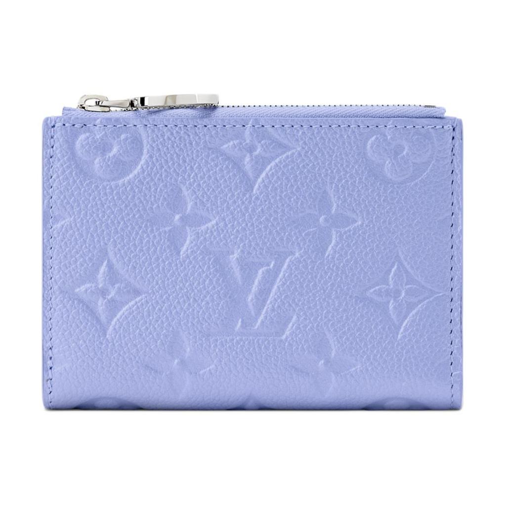Louis Vuitton Lisa Geldbörse Blue Frost Monogramm Geprägt Empreinte Rindsleder Damen Geldbörsen M26518