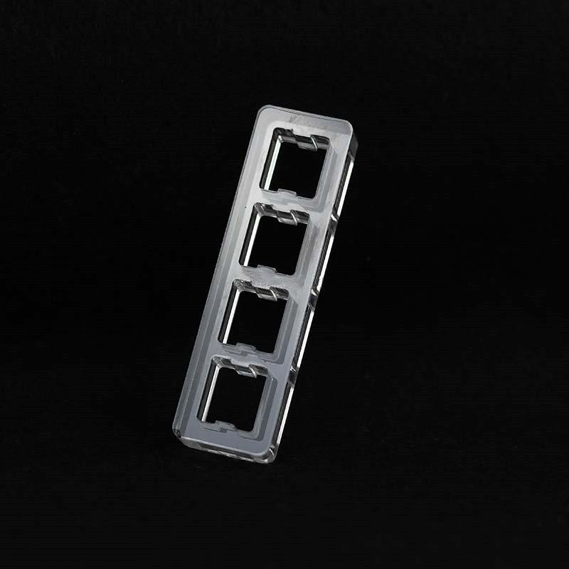 Transparent Acrylic Mechanical Keyboard Switch Tester Base - Red, Black, Blue, Brown Switches