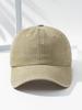 1pc Unisex Solid Color Outdoor Leisure Adjustable Washed Baseball Cap
