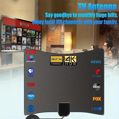 TV Antenna for Smart TV, Antenna TV Digital HD Indoor, Support 4K 1080p with Signal Booster- 157inch Coax TV Cable Support All HD Channel