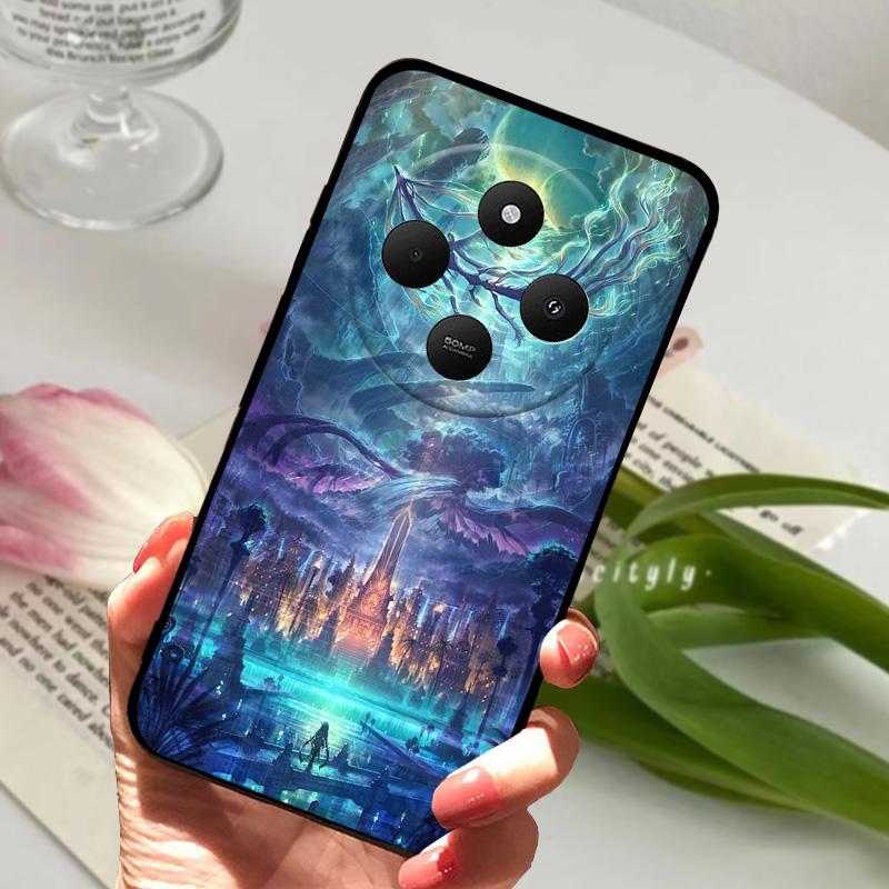 For Redmi 14R 5G Case 14 R Shockproof Silicone TPU Balck Matte Phone Cover For Xiaomi Poco C75 4G C 75 Protective Bumper Fundas