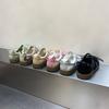 Fashion NEW Casual Leather Women's Sneakers Chunky Heel Elastic Luxury Designer Casual Trainers Fashion All Match Runway Shoes Female