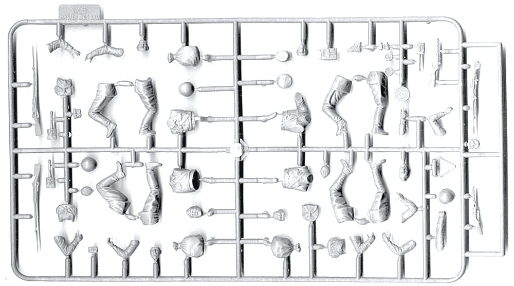 Master Box 1/35 Scale Soviet Infantry, Eastern Front 2, 1941-1942, 4-Piece Plastic Model Kit, MB35023