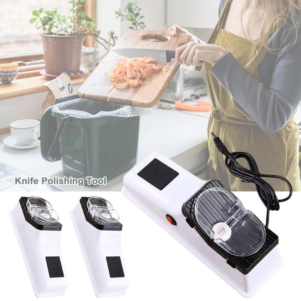 USB Interface Automatic Electric Knife Sharpener Quick Sharpening Knife Polishing Tool Home