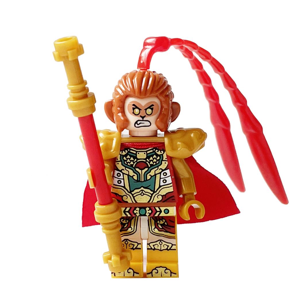 Ninja Warrior Superhero Doll With Weapon Single Building Block Assembly Toy